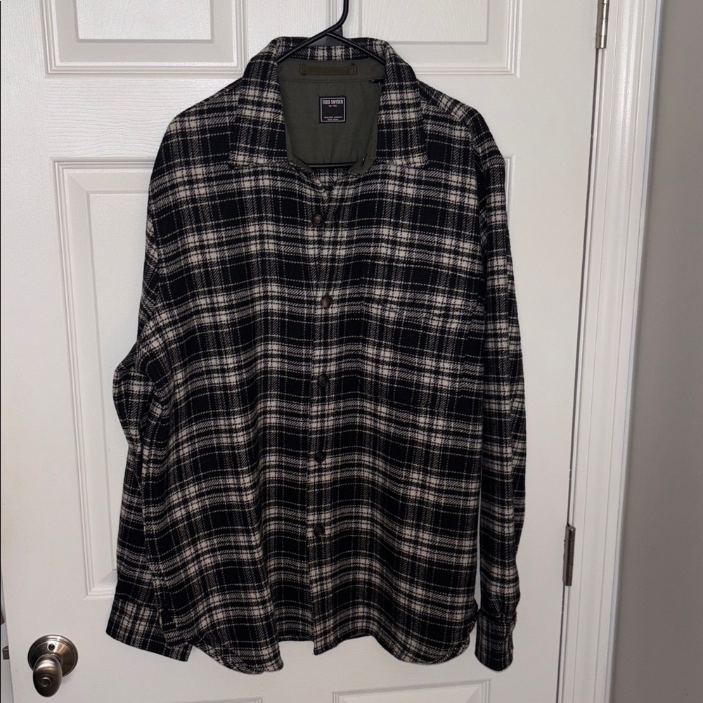 Todd Synder Men’s Plaid Shacket NWT Sz Large Retail $298